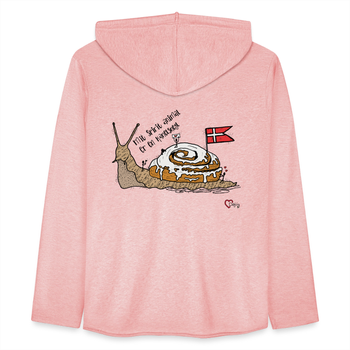 Spirit Animal Kanelsnegl - Let Unisex hættetrøje - rosa-creme meleret