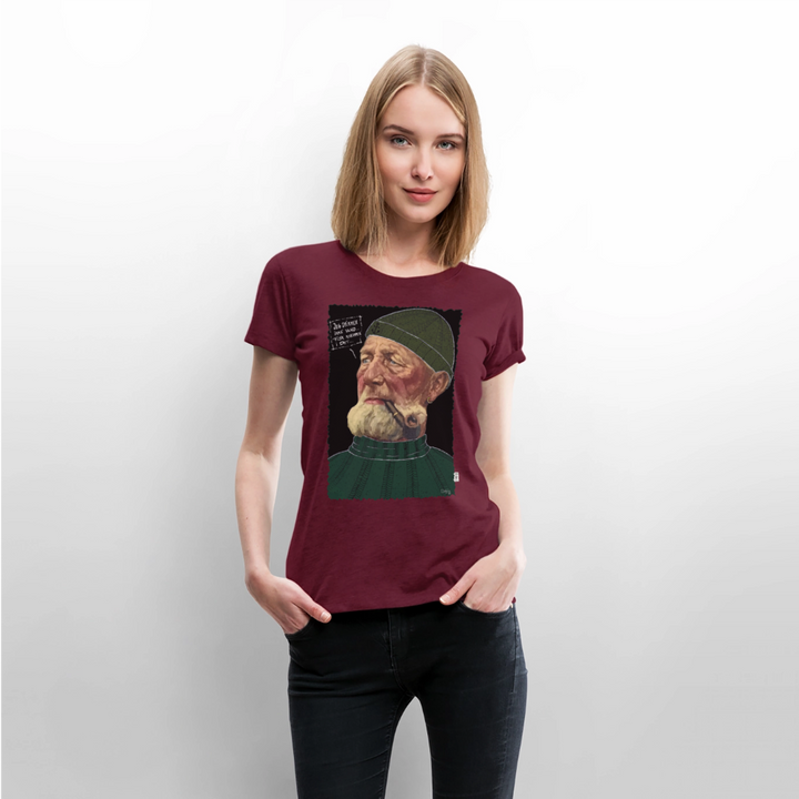 Anker Bådsmand - Premium Dame T-shirt - vinrød