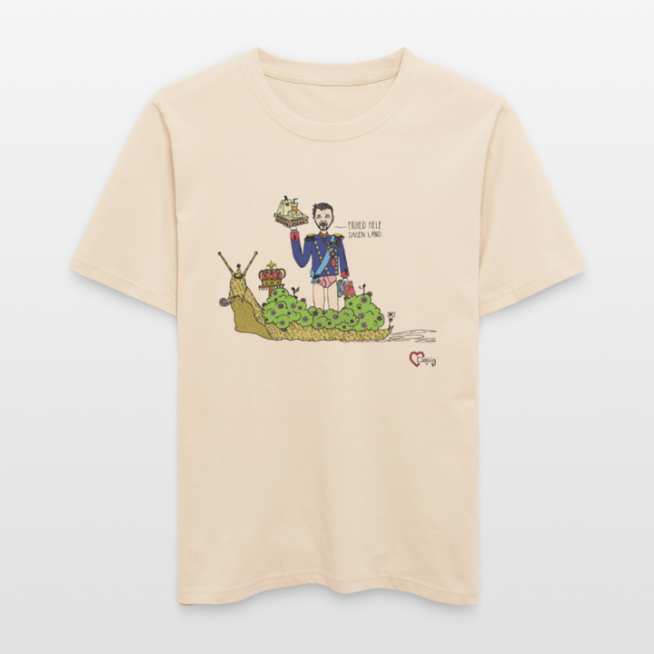 Konge Snegl - Unisex T-shirt - råhvid