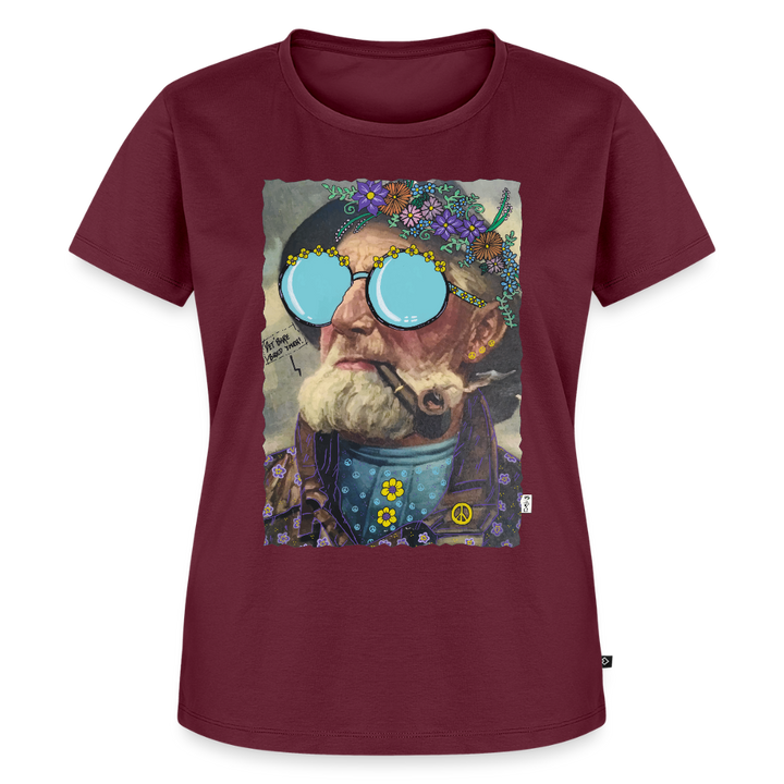 Hippie Hans - Premium Dame T-shirt - vinrød