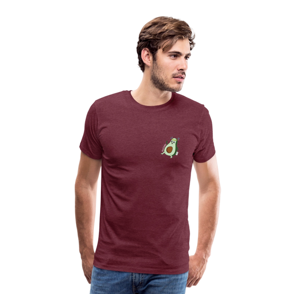 AvoCardio - Premium Herre T-shirt - bordeaux meleret