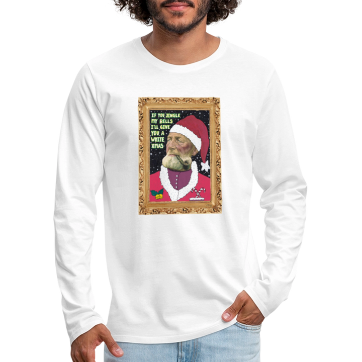 Klaus Santa - Herre Langærmet Trøje - hvid