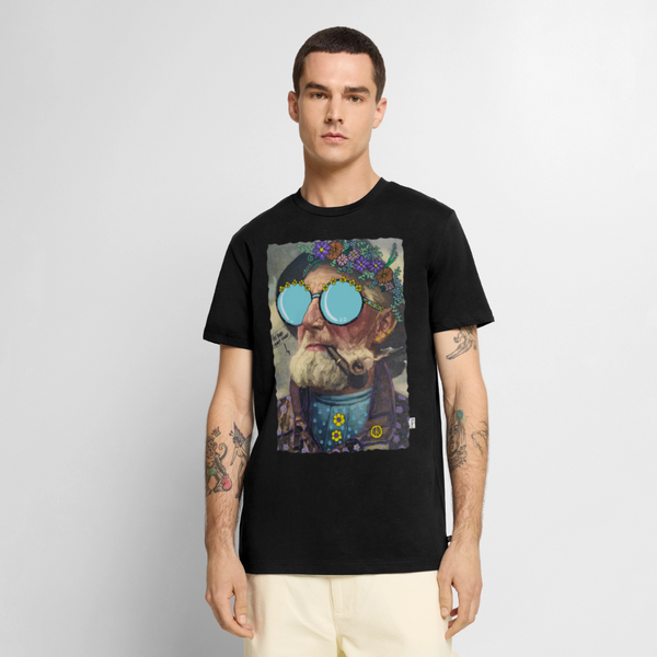 Hippie Hans - Premium Herre T-shirt - sort