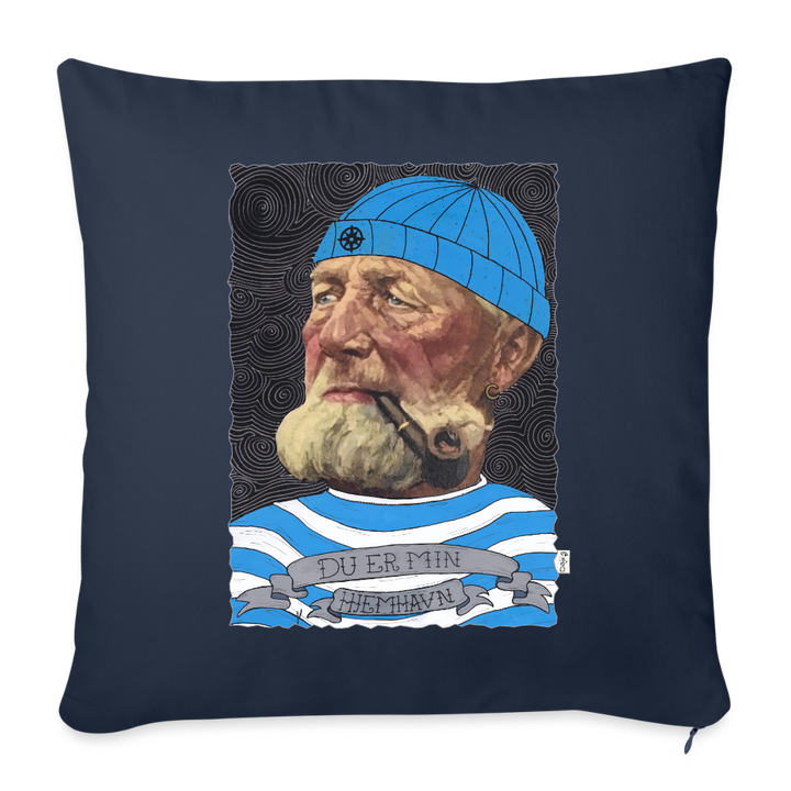 Poul Sømand - Sofapude betræk - marineblå
