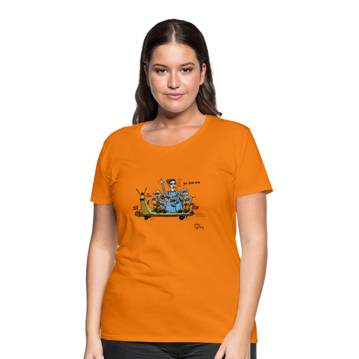 Daisy Me Rollin' Snegl - Eksklusiv Dame T-shirt - orange