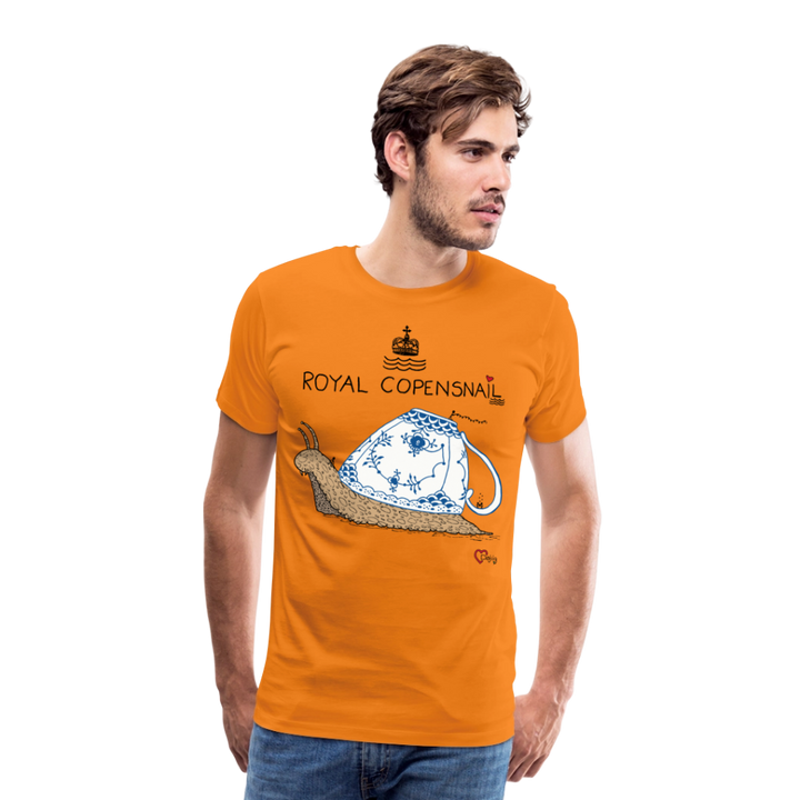 Royal Copensnail - Eksklusiv Herre T-shirt - orange