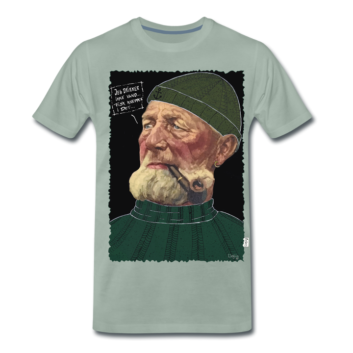 Anker Bådsmand - Premium Herre T-shirt - grågrøn