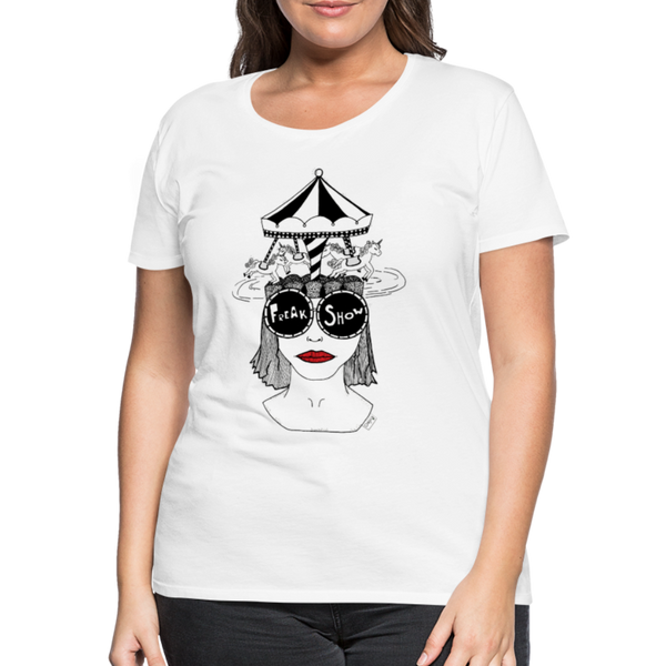 ADHD Freak Show Dame T-shirt - hvid