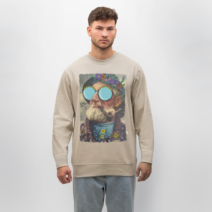 Hippie Hans - Kraftig Unisex Sweatshirt - beige