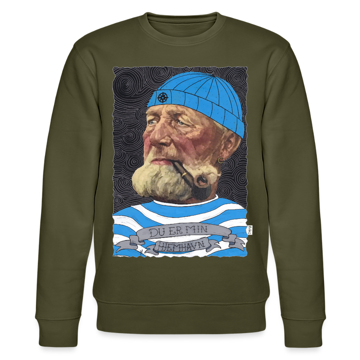 Poul Sømand - Kraftig Unisex Sweatshirt - khaki