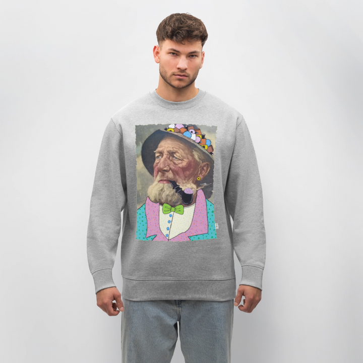 Krymmel Kaj - Kraftig Unisex Sweatshirt - grå meleret
