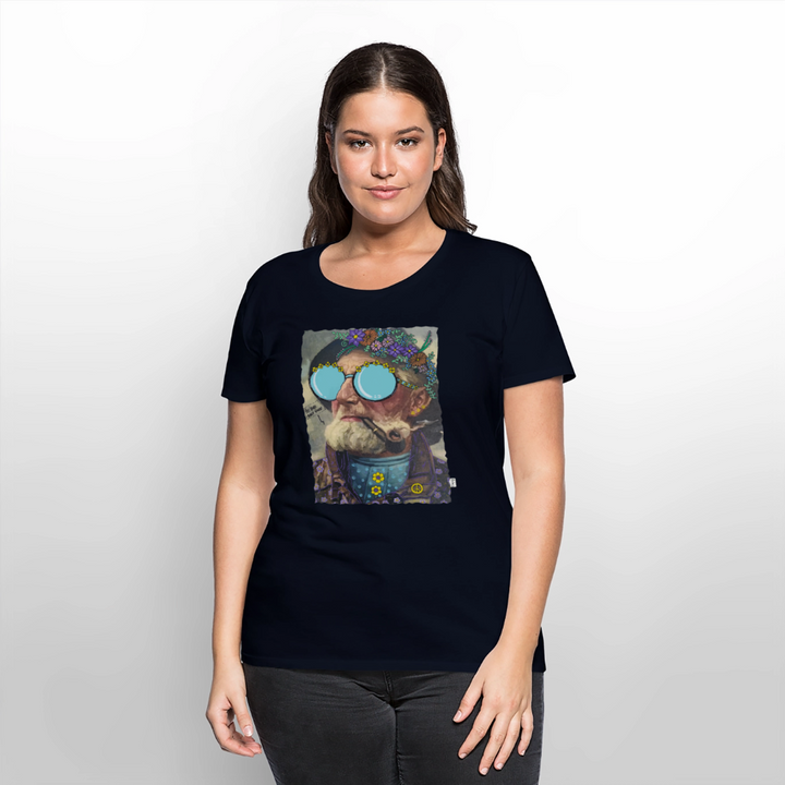 Hippie Hans - Premium Dame T-shirt - navy