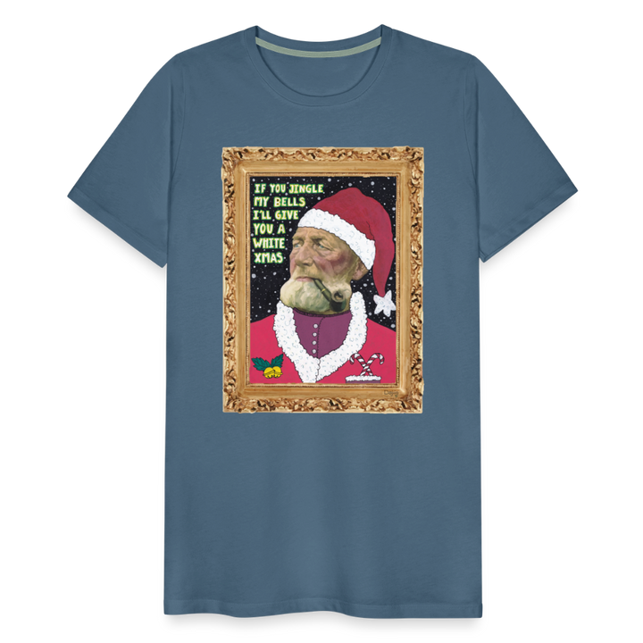 Klaus Santa - Premuim Herre T-shirt - blågrå