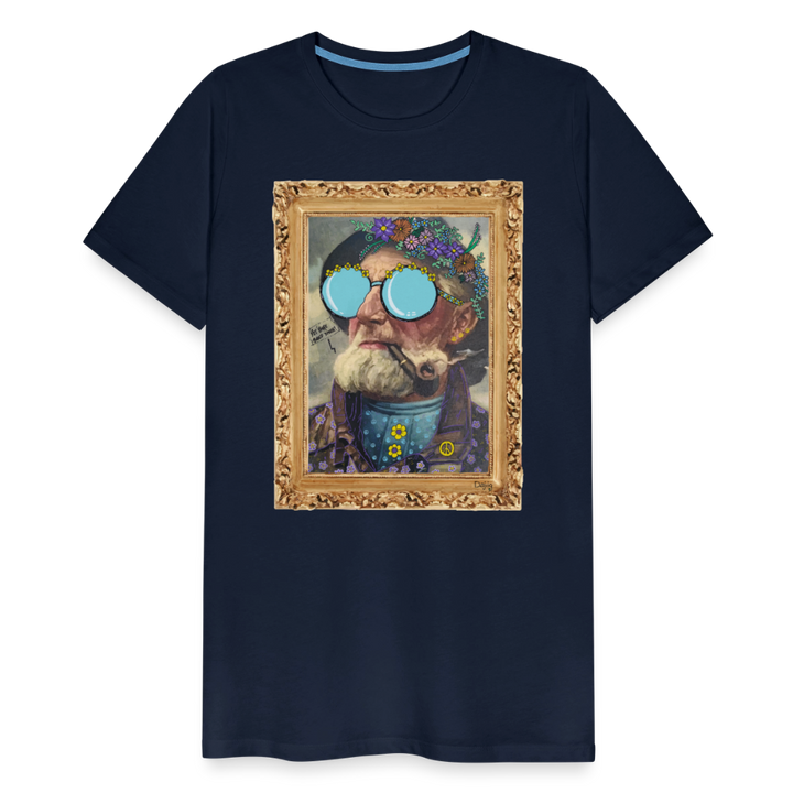 Hippie Hans - Premium Herre T-shirt - marineblå