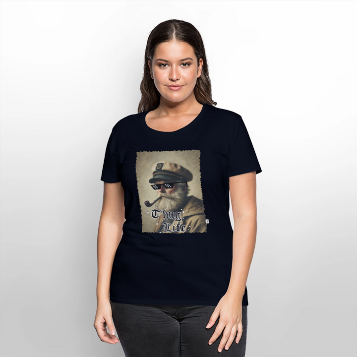 Leif Lurendrejer - Premium Dame T-shirt - navy