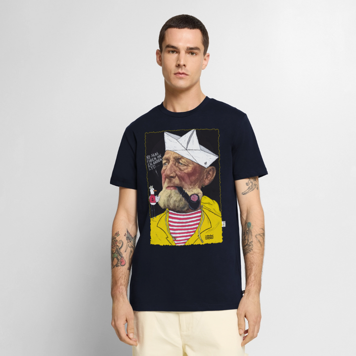 Styrmand Karlsen - Premium Herre T-shirt - navy