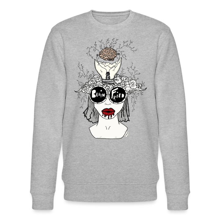 ADHD Brain Fried - Unisex Sweatshirt - grå meleret