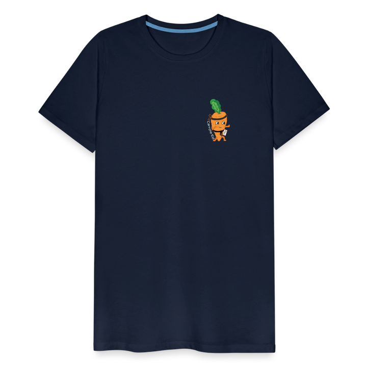 Carrote Kid - Premium Herre T-shirt - marineblå