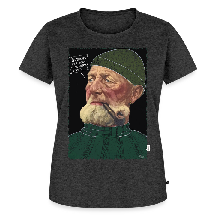 Anker Bådsmand - Premium Dame T-shirt - antracit meleret