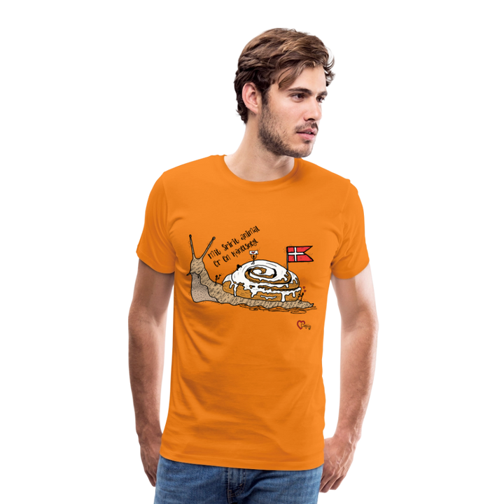 Spirit Animal Kanelsnegl - Eksklusiv Herre T-shirt - orange