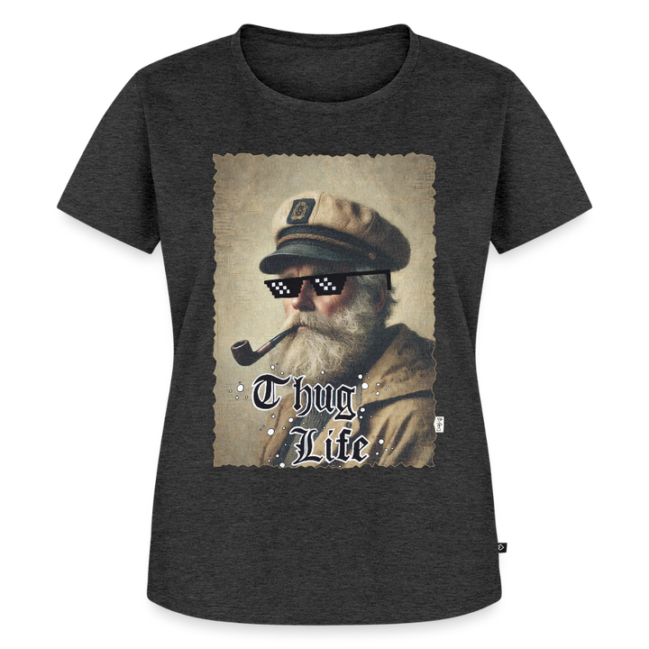 Leif Lurendrejer - Premium Dame T-shirt - antracit meleret