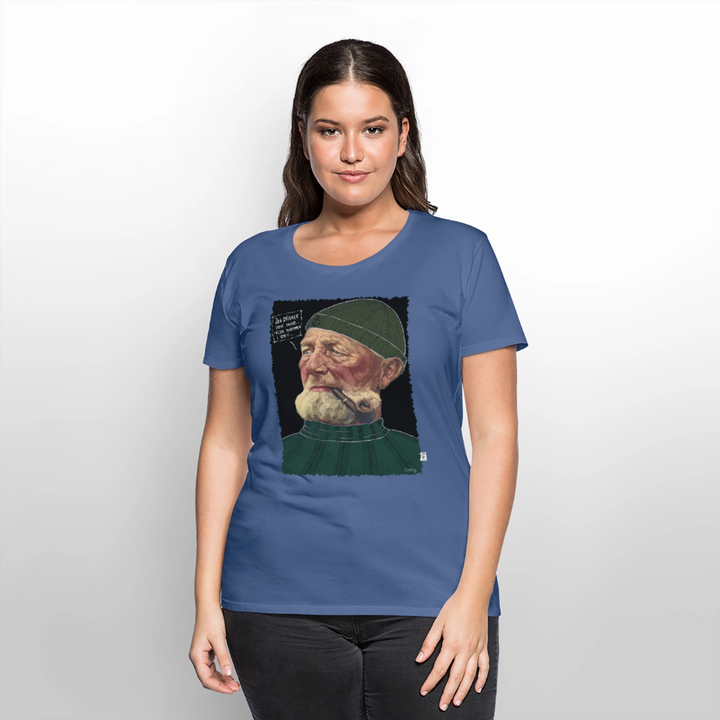 Anker Bådsmand - Premium Dame T-shirt - dueblå