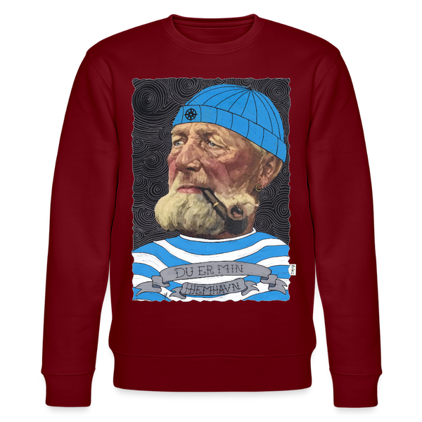 Poul Sømand - Kraftig Unisex Sweatshirt - burgunder-rød