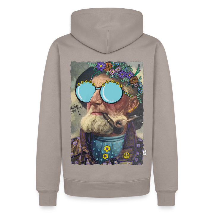Hippie Hans - Herre Hættetrøje - gråbrun