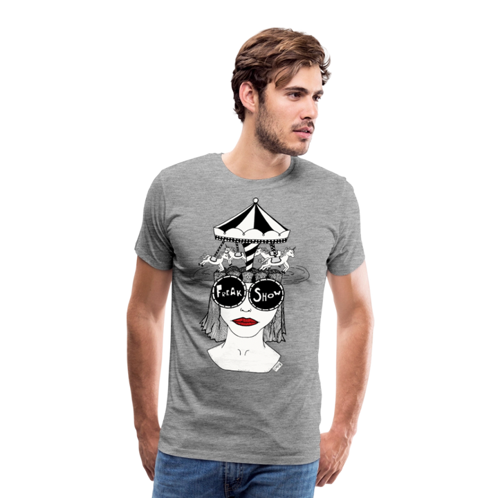 ADHD Freak Show Herre T-shirt - grå meleret