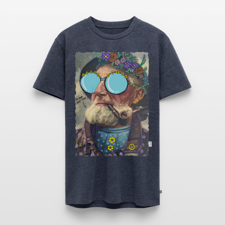 Hippie Hans - Premium Herre T-shirt - jeansblå 