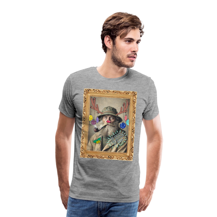 Rudolf Hjort - Premium Herre T-shirt - grå meleret