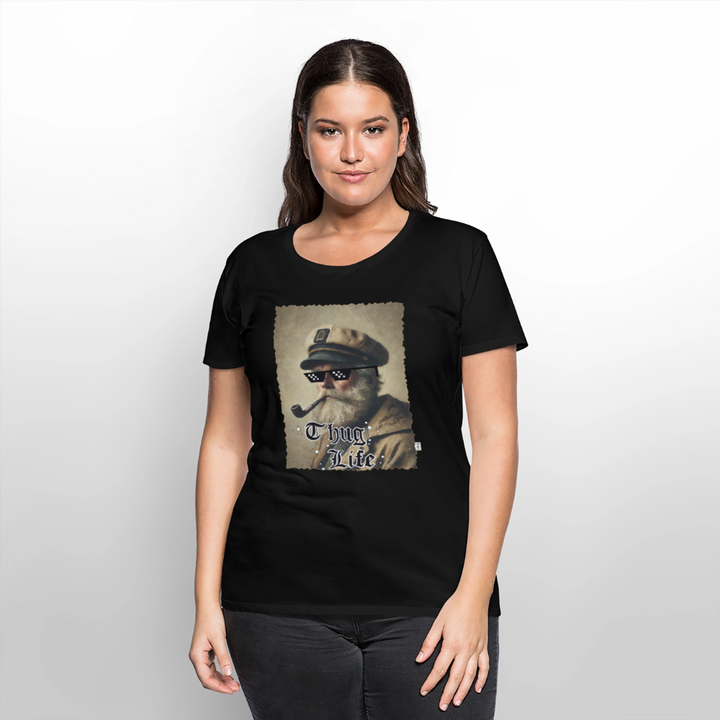 Leif Lurendrejer - Premium Dame T-shirt - sort