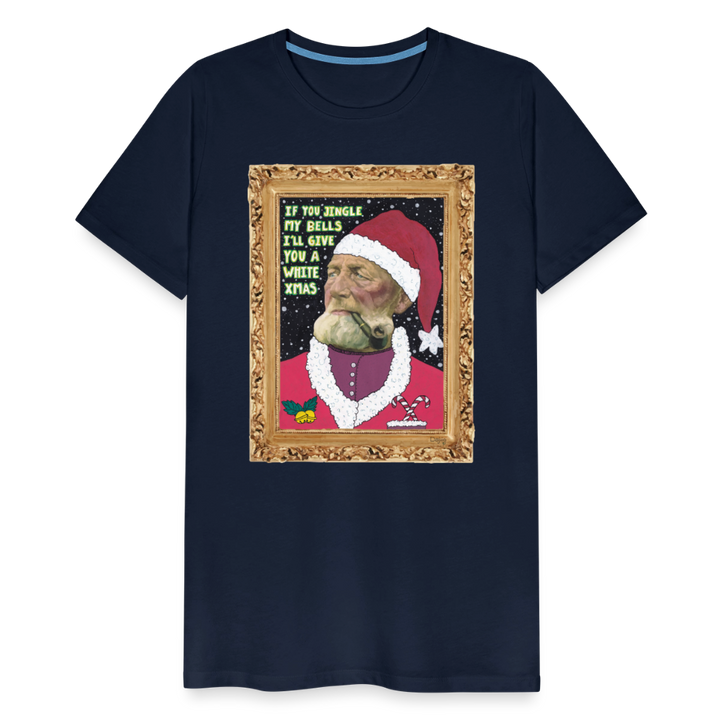 Klaus Santa - Premuim Herre T-shirt - marineblå