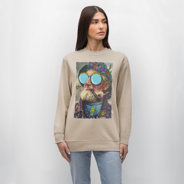 Hippie Hans - Kraftig Unisex Sweatshirt - beige