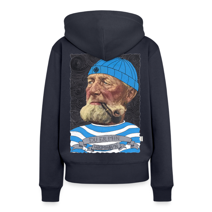 Poul Sømand - Dame Hættetrøje - navy