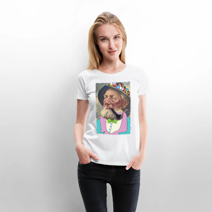 Krymmel Kaj - Premium Dame T-shirt - hvid