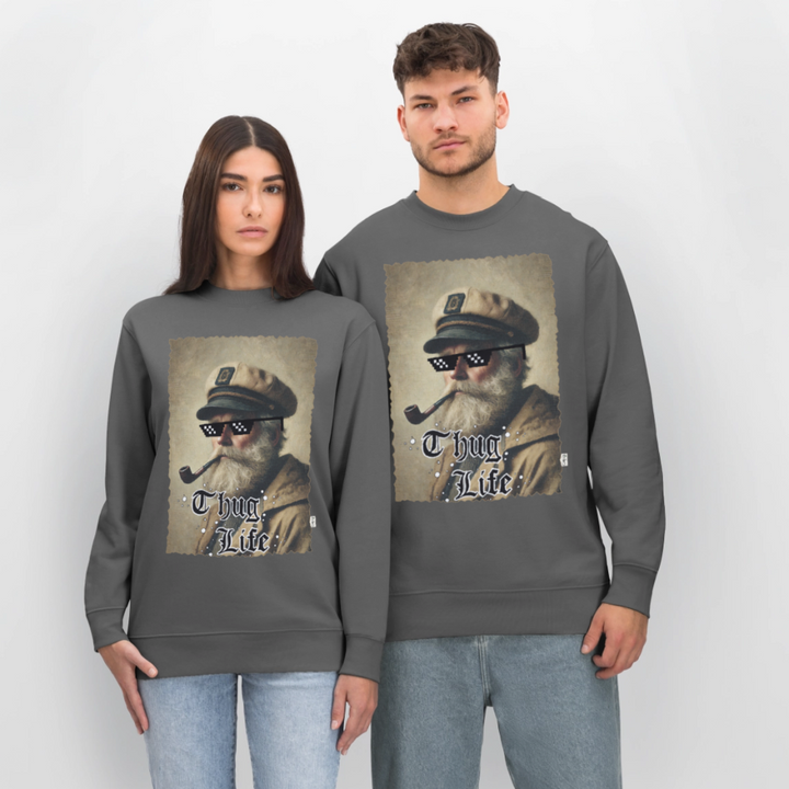 Leif Lurendrejer - Kraftig Unisex Sweatshirt - charcoal