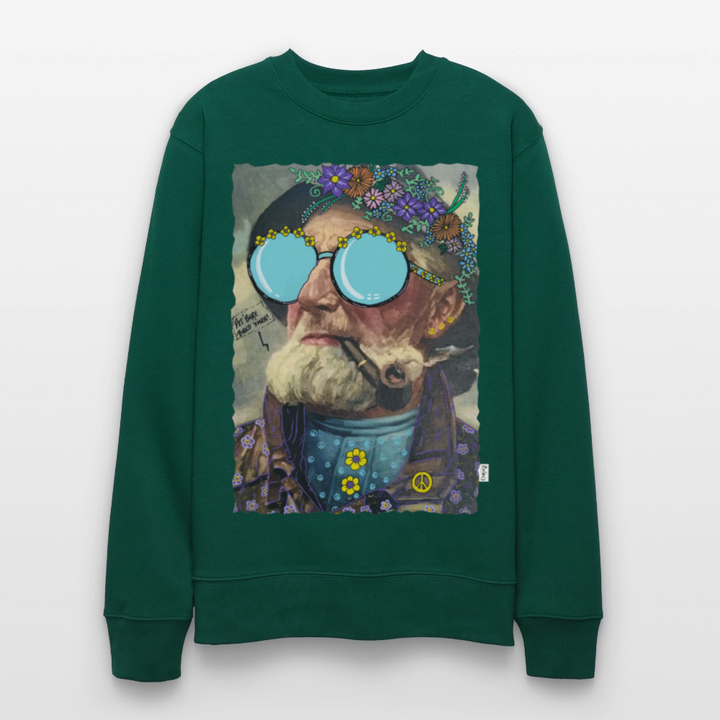 Hippie Hans - Kraftig Unisex Sweatshirt - skovgrøn