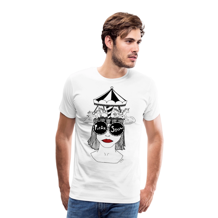 ADHD Freak Show Herre T-shirt - hvid