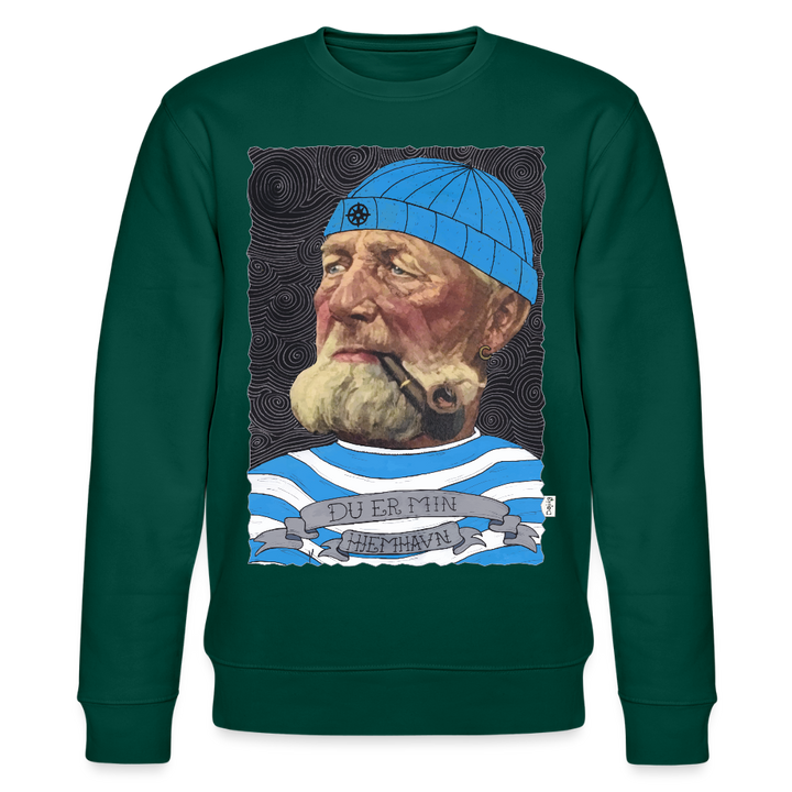 Poul Sømand - Kraftig Unisex Sweatshirt - skovgrøn