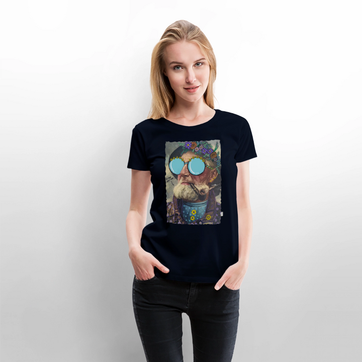 Hippie Hans - Premium Dame T-shirt - navy