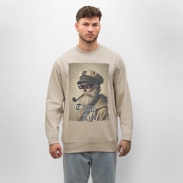 Leif Lurendrejer - Kraftig Unisex Sweatshirt - beige