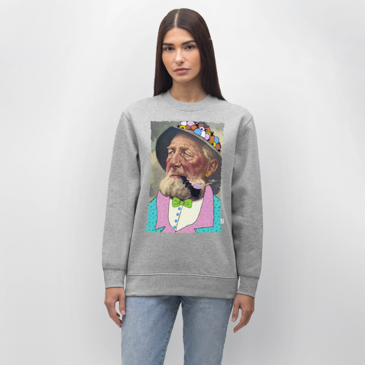 Krymmel Kaj - Kraftig Unisex Sweatshirt - grå meleret