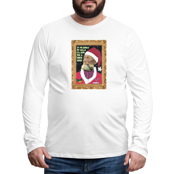 Klaus Santa - Herre Langærmet Trøje - hvid