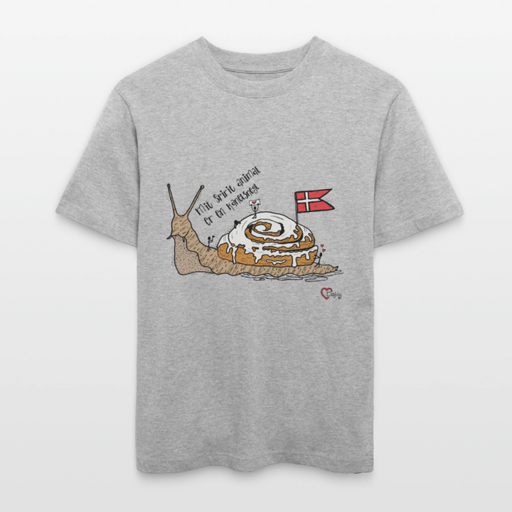 Spirit Animal Kanelsnegl - Unisex T-shirt - grå meleret