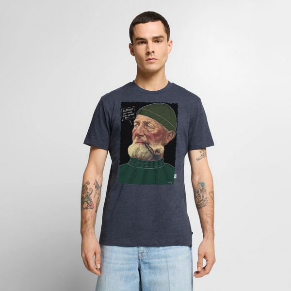 Anker Bådsmand - Premium Herre T-shirt - jeansblå 