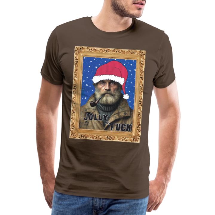 Jolly Joe - Premium Herre T-shirt - gråbrun