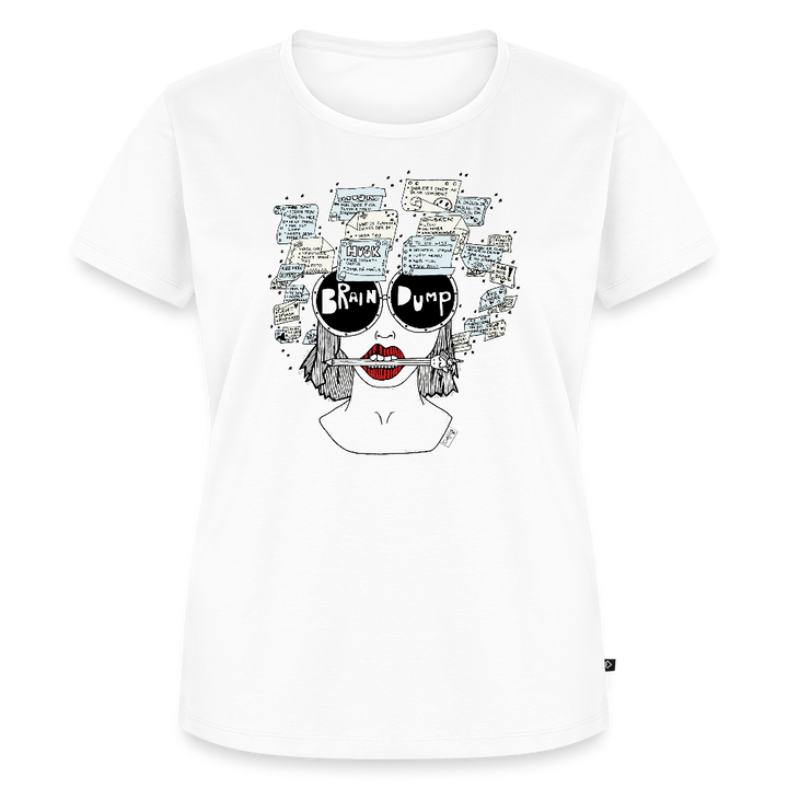 ADHD Brain Dump Dame T-shirt - hvid