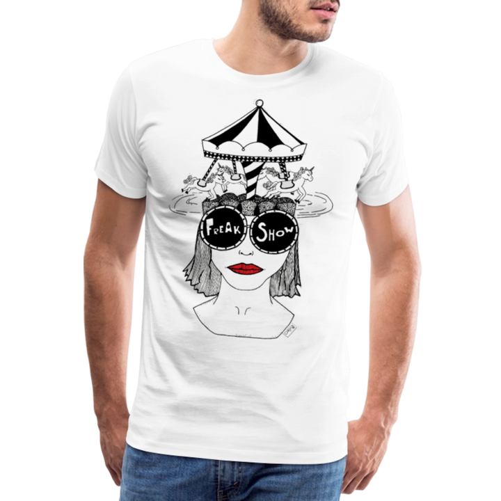 ADHD Freak Show Herre T-shirt - hvid