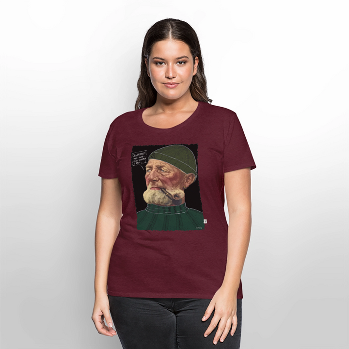 Anker Bådsmand - Premium Dame T-shirt - vinrød
